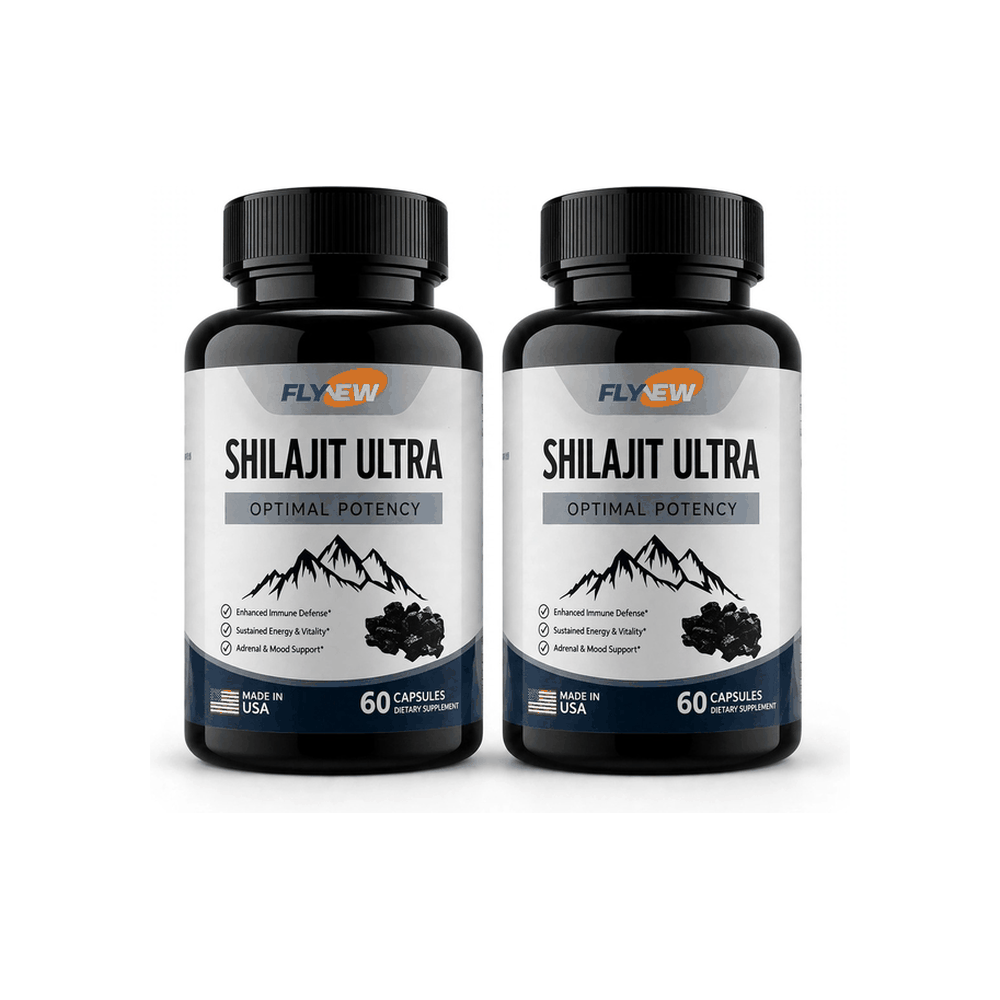 Cápsulas de Shilajit Ultra FLYNEW — Pack 2 Frascos