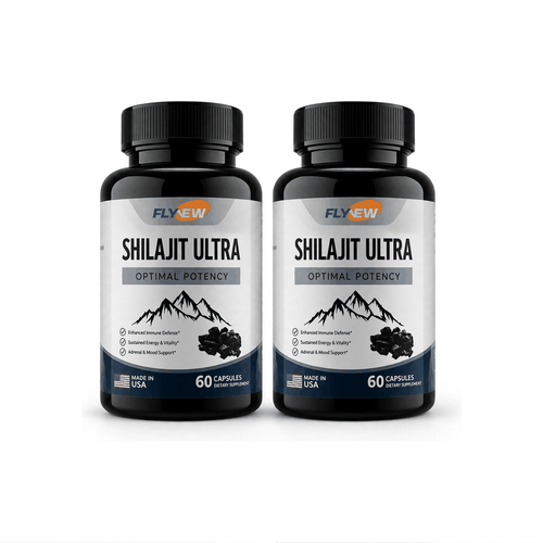 Cápsulas de Shilajit Ultra FLYNEW — Pack 2 Frascos