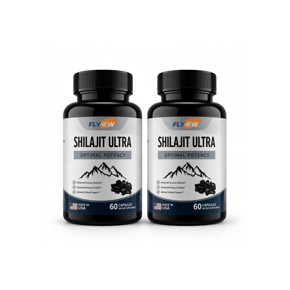 Cápsulas de Shilajit Ultra FLYNEW — Pack 2 Frascos